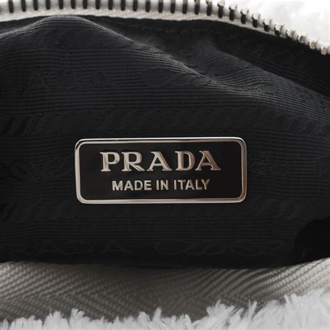 prada テリーミニバッグ|ブラック/ホワイト Re.